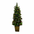 Aparato 4 ft. Celebrations Slim LED 50 lights Mixed Cedar Pine Christmas Tree AP2742707